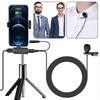 USB C Mic for Phones Noise Reduction Lavalier Microphone for Smartphone