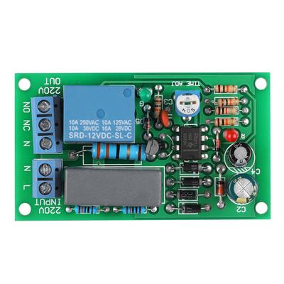 Scheda Relè 220V Relè Temporizzatore Modulo Interruttore a Ritardo IngressoUscita Modulo Interruttore Ritardo Spegnimento
