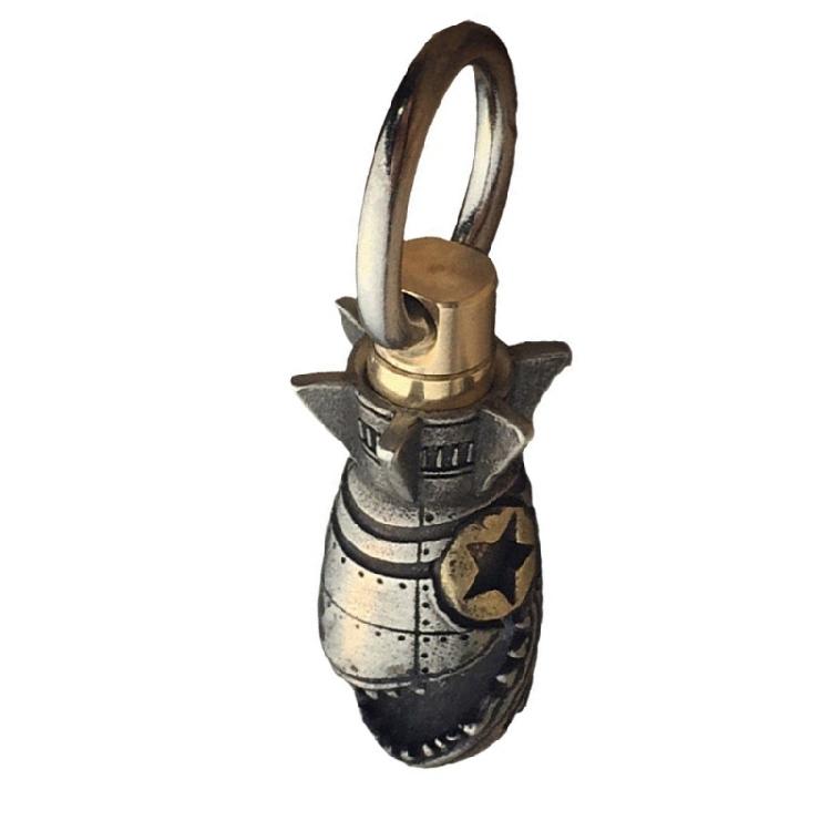 Halloween Themed Shark Car Accessory Keychain Alloy Made Skeleton Design For Bags And Key Rings