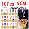 5/10Pcs Swimming Medal Metal Winner Medals with Neck Ribbon Gold Silver Bronze Medal 1st 2nd 3rd Prizes for Sports Competition