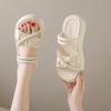 Fashion Aphixta 4.5cm String Bead Sweet Sandals Slip On Women Shoes Two Way Wear Casual Summer Zapatos Mujer Wedges Woman Sandal Size 41