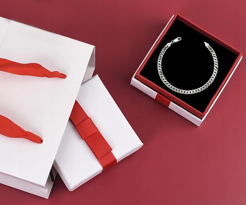 Women' Silver Bracelet 925 SILVER FULL ARMOR 18cm + FREE