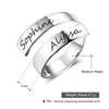 Personalized Gold Tone For Women Color Rings Copper Adjustable Name Engraved Rings Celebration Gathering Birthday Giveaway GiftsParty Present