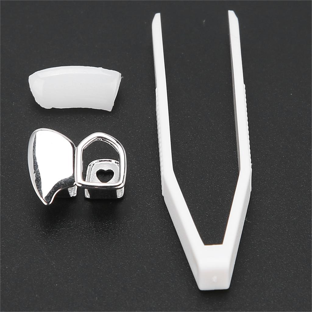 Fashionable Brass Hollow Hip Hop False Tooth Halloween Festival Hip Hop Tooth Decoration