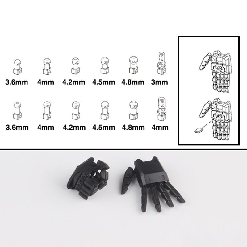 1 Pair Action Figures Building Claw Diy Accessories Movable Hand Set 3.0 Mg 1/100 1/144 Astray Red Frame Sazabi Ver.Ka Model