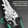 Professional Multifunctional Steel Wire Stripper Pliers Cutter Wire Crimper For Electrical Work And Home Repair