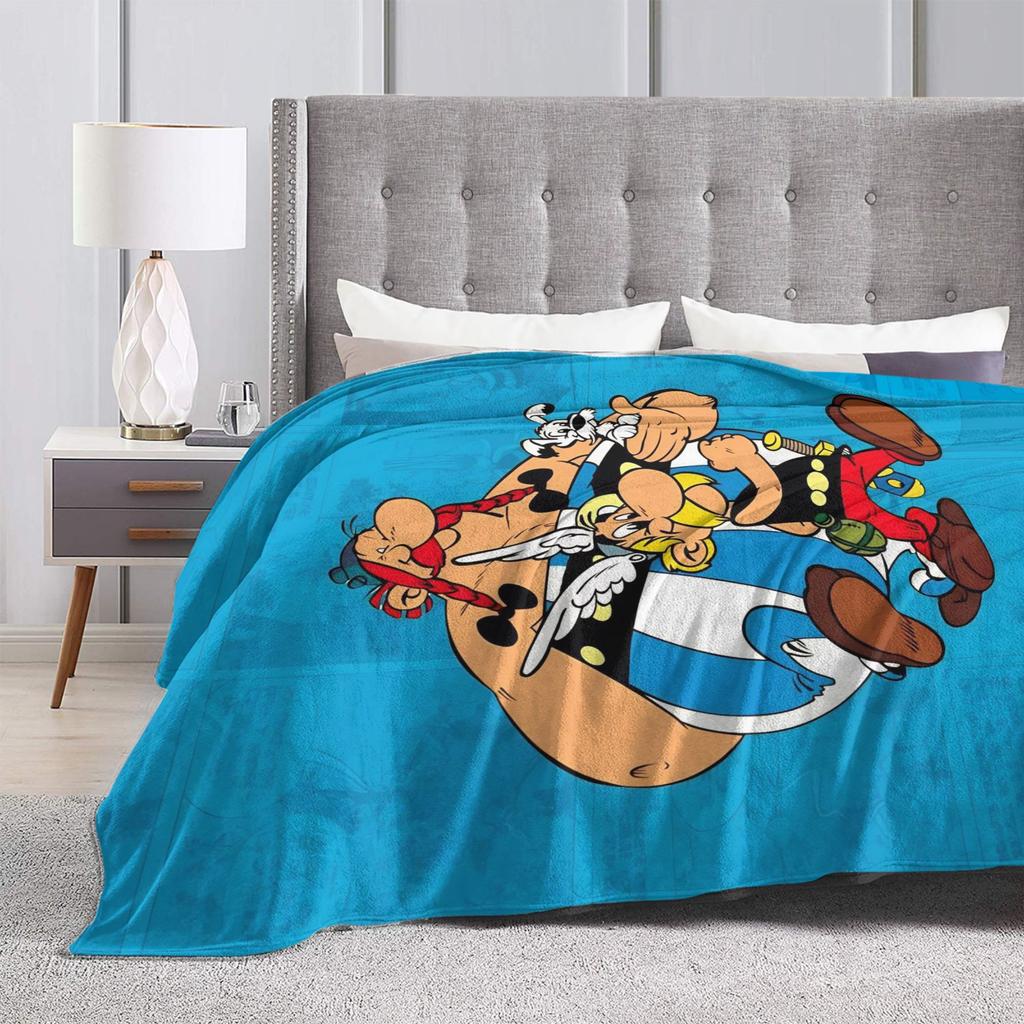 Asterix And Obelix Blanket Quality Super Soft Throw Blanket Winter Picnic Home Decor Fashion Bedspread