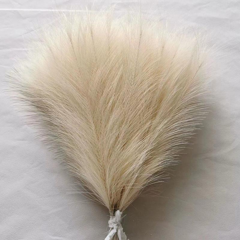 10Pcs Faux Pampas Grass Artificial Flowers Boho Decoration Wedding Bouquet Party Home Room Decor Fake Plant Fluffy Reed Flower