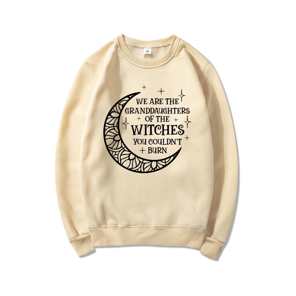 Wir sind die Enkelinnen der Hexen, die Sie nicht verbrennen konnten Sweatshirt Salem Witch Sweatshirt Witchy Kleidung Halloween Hoodies