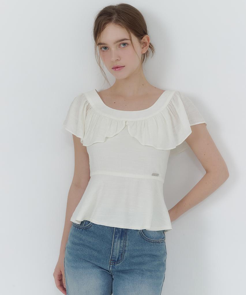MICANE Vieia Frill Peplum Blouse