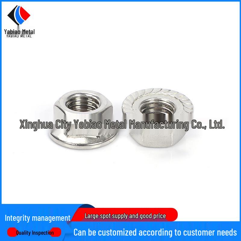 304 Stainless Steel Anti-Slip Flange Head Lock Nut Cap