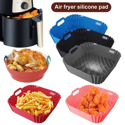 Silikon Air Fryer Liners Återanvändbara fyrkantiga Airfryer Liners för 45388 QT Food-Grade Baking Pan Liner