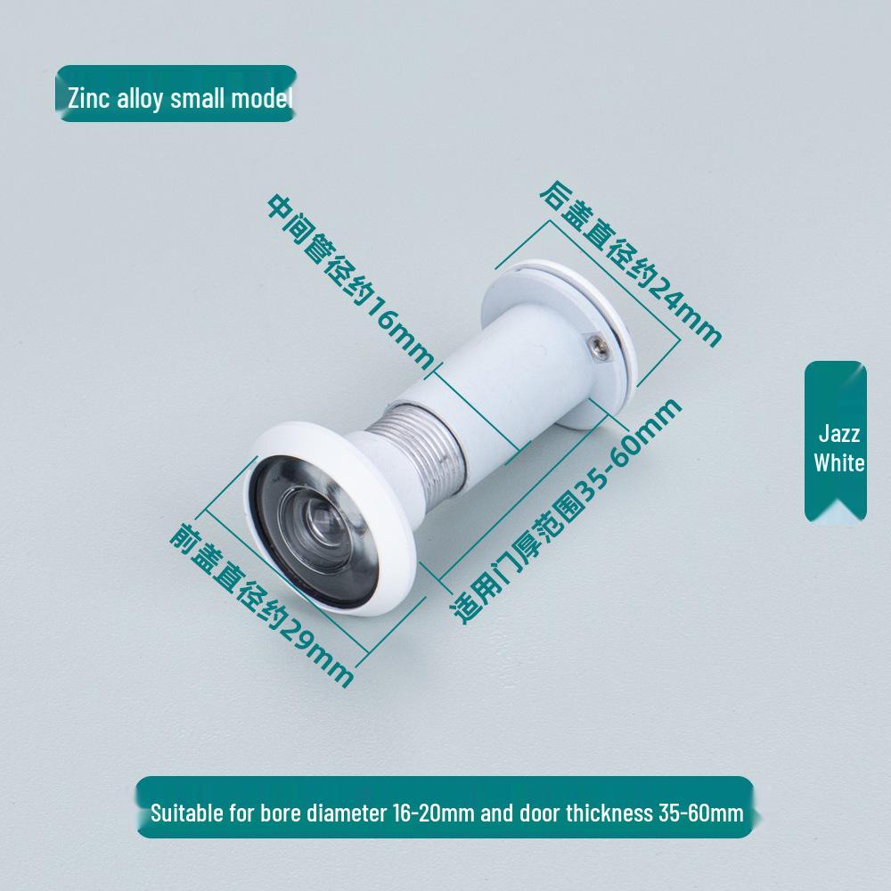 Universal Anti-Theft Peephole: Adjustable Door Viewer for Hotels/Guesthouses, Interior To Exterior View, Anti-Pry Design.