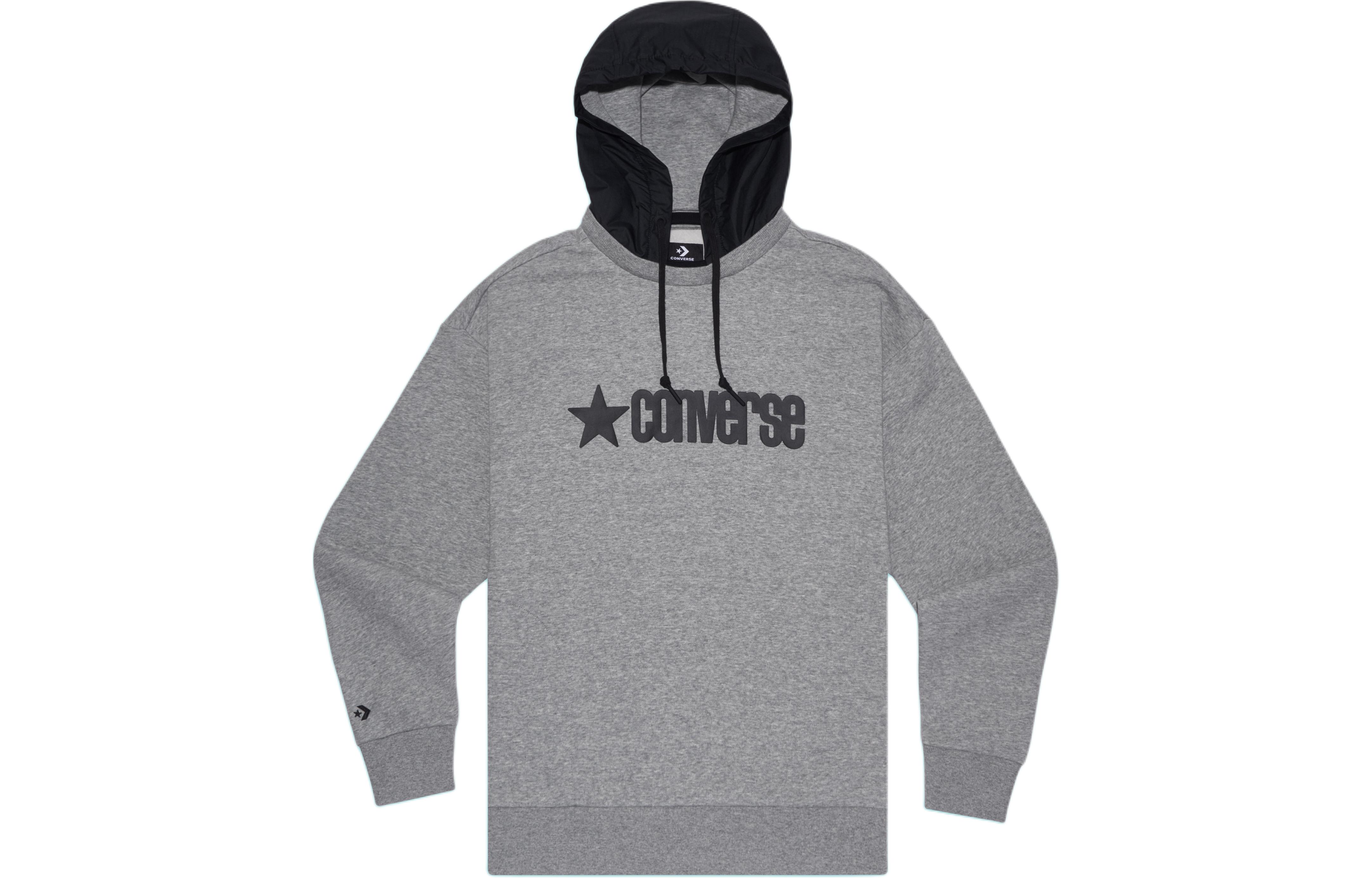 Converse Sweatshirts Men s Gray Hooded Moderate Regular 10019968-A02 90