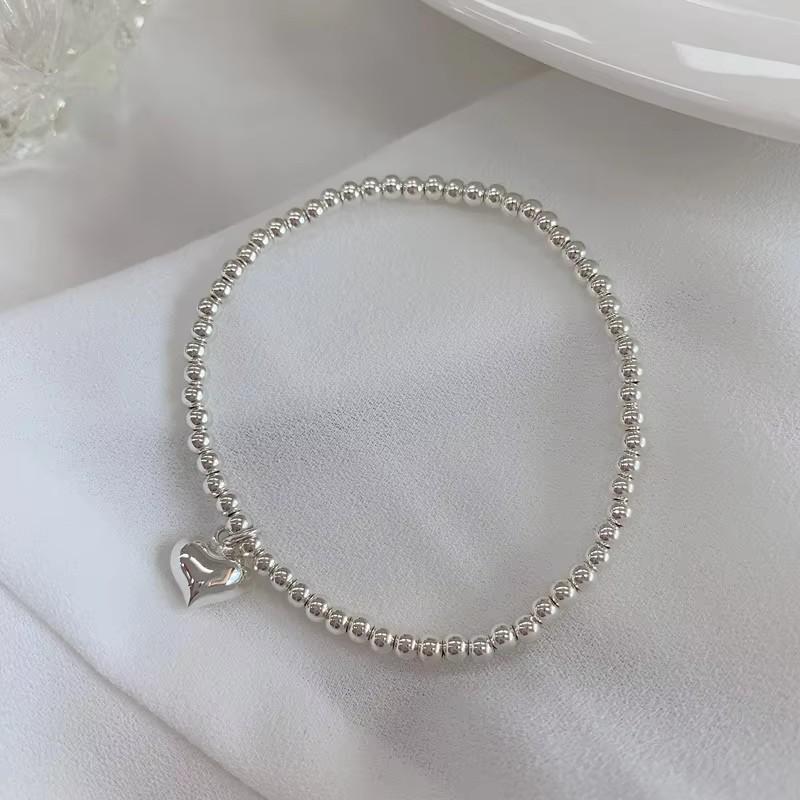 

PONYKISS Sterling Silver Minimalist Square Zircon Charm Bracelets for Women Geometric Fine Trendy Accessories