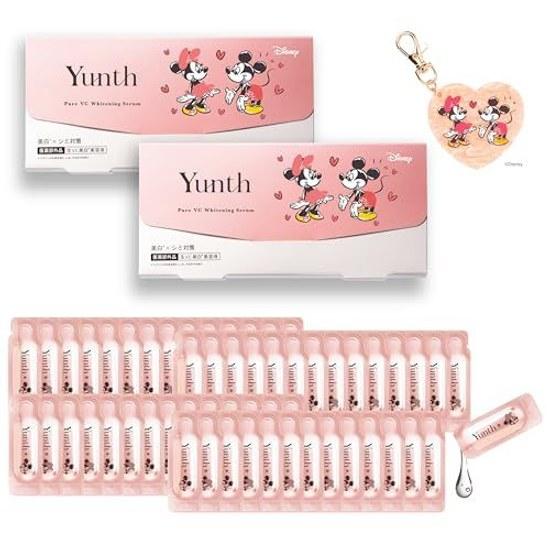 Disney Mickey Minnie Collaboration Yunth Serum Vitamin C Introduction 56 Days Supply Mirror Charm Included Live VC Skincare Pores