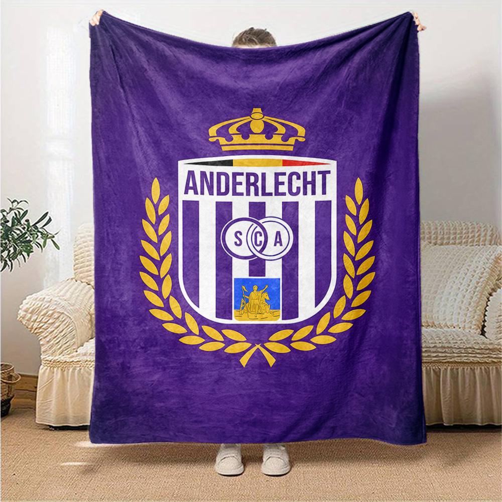 1 adet Futbol Takımı (54) Battaniye, Hediye, Erkekler ve Kadınlar İçin, Yumuşak Battaniye, Kanepe Yatak Koltuk Seyahat İçin İyi, Hafif Flanel Battaniye