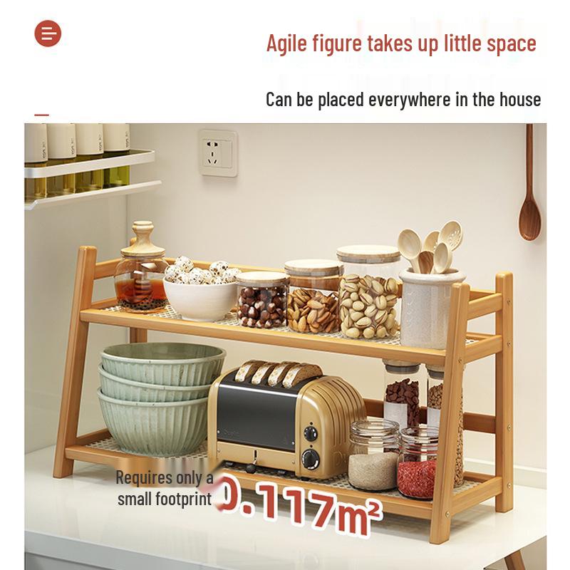 Kitchen Multi-layer Spice Rack: Desktop Storage Shelf for Oil, Salt, Soy Sauce, Vinegar