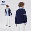 Navigare Boys' V-Neck Color Block Cardigan Sweater