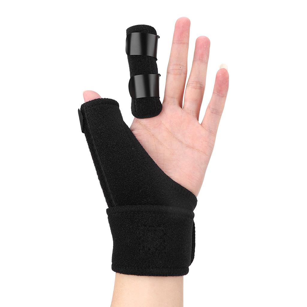 Thumb Splint Brace Breathable Pain Relief Finger Wrist Stabilizer for Arthritis Tendonitis Black Left Handed