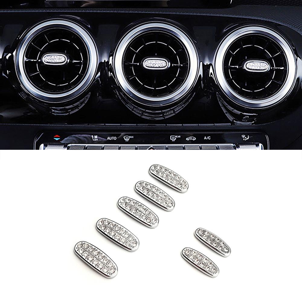 

Для Mercedes Benz B Class W247 2018-2020 B180 B200 B220 B250 выход кондиционера AC Vent Crystal Trim Ring Diamond Sticker