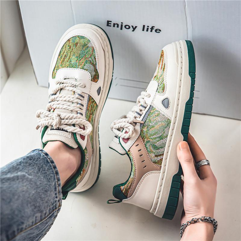 Männer Leinwand Schuhe Retro Wohnungen Casual Lace Up Turnschuhe Herbst Mode Atmungsaktive Tenis Laufschuhe Masculino Zapatillas Hombre