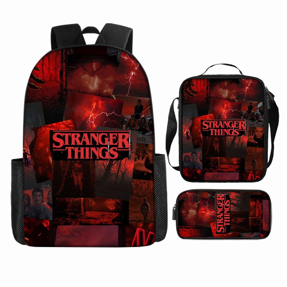 Stranger Things5 Rucsac pentru copii+geantă de umăr+etui pentru creioane KTB
