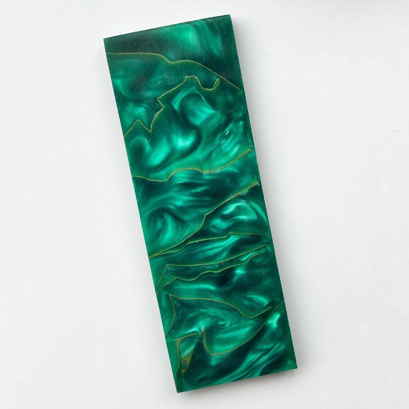 1PC Copper Mesh Resin Knife Handle Material DIY Patch Decor Scales Slabs Blank 120x40x8mm Resin Compression Template Plate