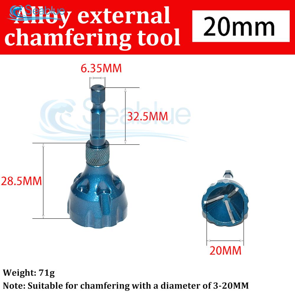 

20-25MM Deburring External Chamfer Tool Stainless Steel Metal Drilling Tool Remove Burr Clean Bolt Tools Hex Tool Accessories