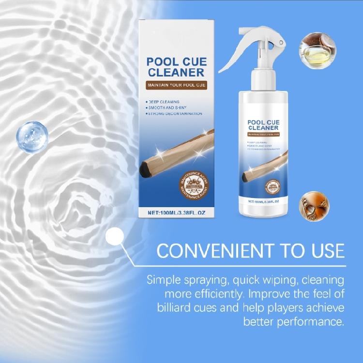 Billiards Cue Cleaner Shaft Conditioner 100ml AntiCracking Pool Cue Shaft Care Tool Pool Cue Finish Cleaner Easy to Use