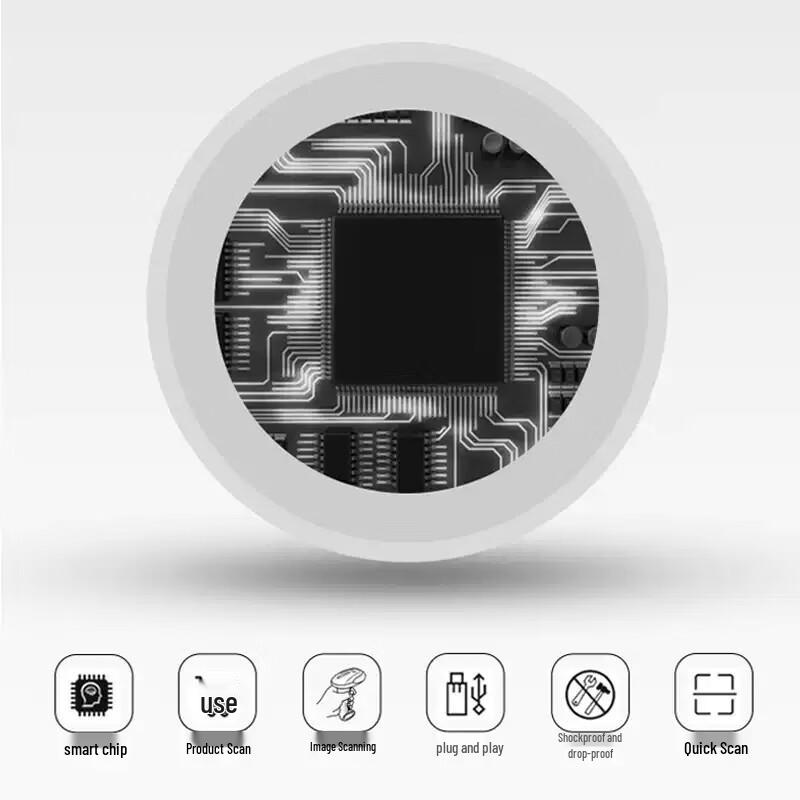 DICOALG Wired OCR ID & 1D/2D Barcode Scanner