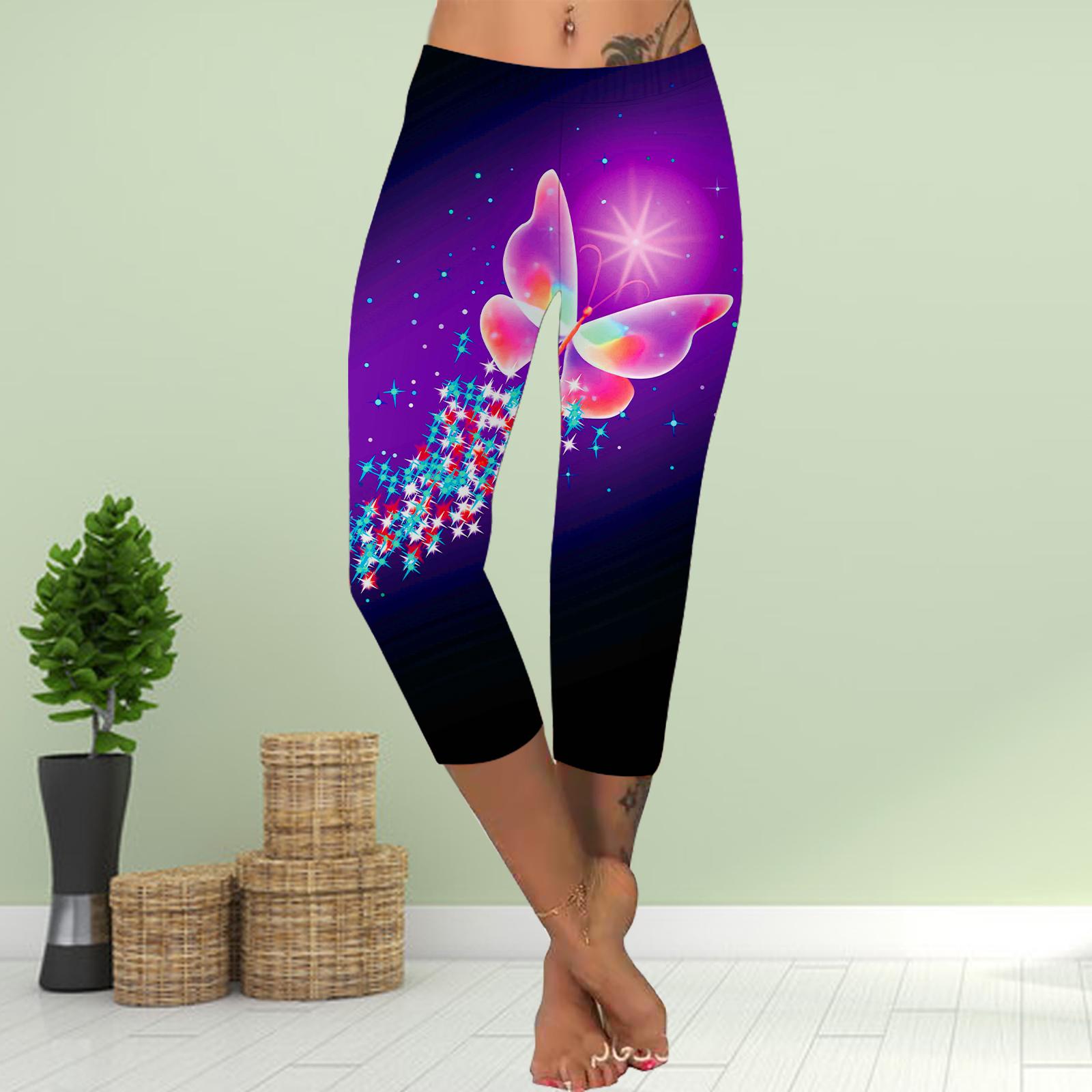 

Брюки летние короткие леггинсы укороченные узкие брюки леггинсы больших размеров женские облегающие брюки с принтом бабочки в виде синей ленты 3D 8XL розовый