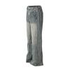 Unisex Oversized Distressed Washed Denim Pants Wide Leg Loose Fit Streetwear Tapered