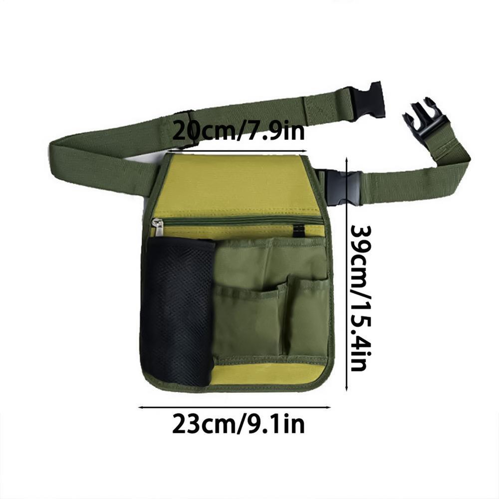 Garden Tool Belt Adjustable Unisex Multiple Pockets Multifunctional Pouch Men Tool Belts For Planting Harvesting Pruning Floral