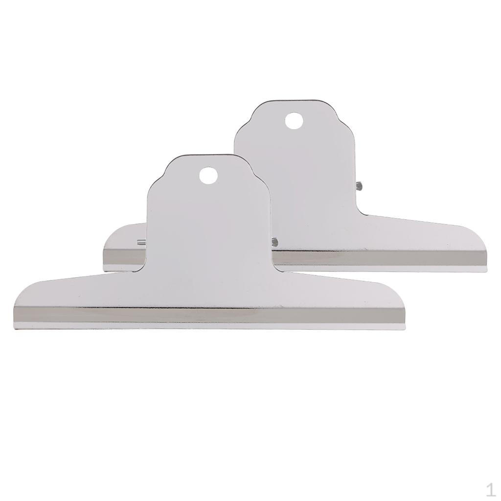 

Большие канцелярские зажимы/Металлические зажимы-клипсы Серебристые для рукоделия, пакетов для еды, рисунков, файлов,