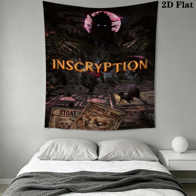 Inscryption Wall Hanging Printed Fabric Blanket Decorative Tapestries for Bedroom Living Room Home Decor