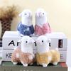 Adorable Plush Alpaca Keychain Charming Small Stuffed Toy For Bags And Gifts
