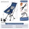 Cadeira Lunar Portátil Leve para Exterior com Encosto – Dobrável para Acampamento, Praia e Pesca