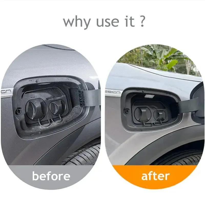 Car Charging Port Dust Plug Protective Cover For BYD Yuan Plus Atto 3 EV Rubber Sealing Ring Charging Port Sticker Accessories