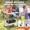 Stainless Steel Work Table Commercial Prep Table 24x36 Inch With 4 Casters