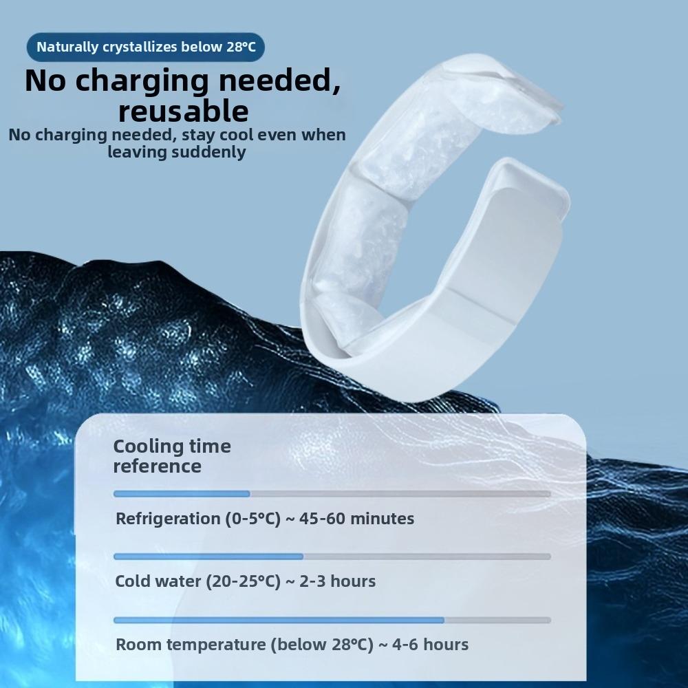 No Battery Ice Neck Ring Reusable Cooling Neck Wrap New Body Cooler for Sports Travel