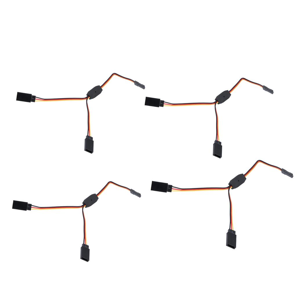 10 Stück Servo Splitterkabel PVC Isolierend Flexibel Langlebig Weit Verbreitet Servo Y-Kabel für Lenkung