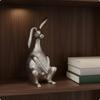Rabbit Figurine Minimalist Bunny Aluminum for Entryway