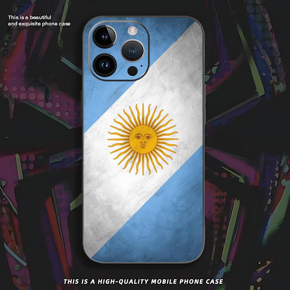 Uruguay flag ins Phone Case For iPhone 16 16e 15 14 13 12 11 XS XR Plus Mini Pro Max Soft black Shockproof Cover