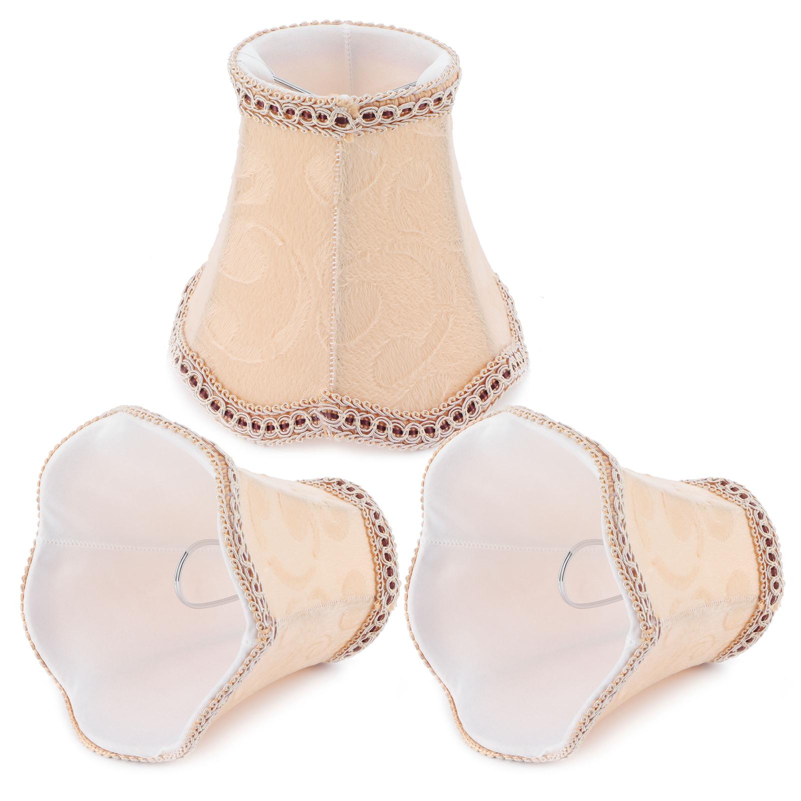 

3 шт. абажур для люстры современный E14 клипса тканевый абажур для отелей KTV клубы абрикос