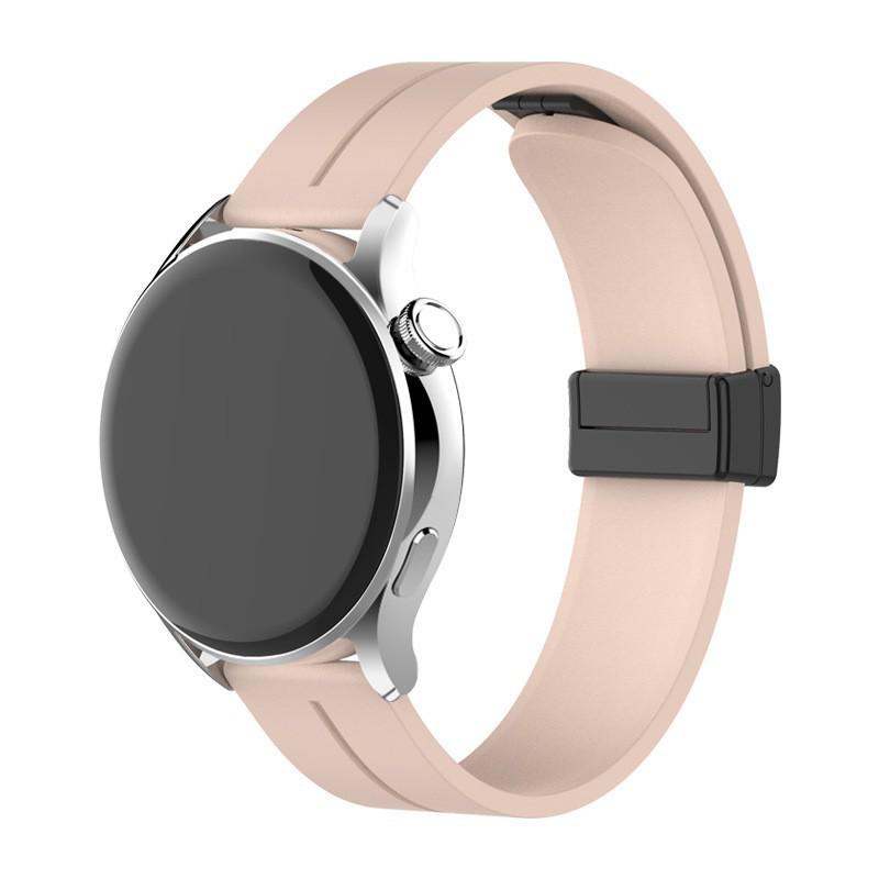 Universal Magnetic Silicone Strap for Huawei GT6 Pro, Samsung 8, Garmin, Xiaomi 20-22mm
