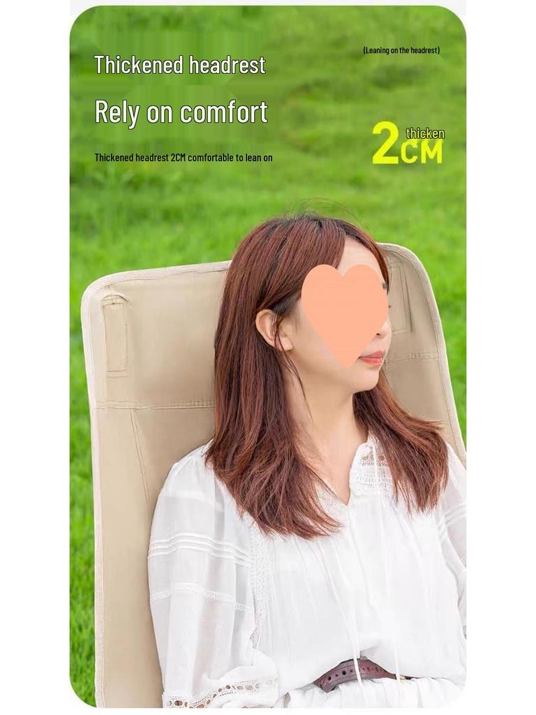 Adjustable Foldable Moon Chair: Portable 3-Position Recliner for Camping & Outdoor Use
