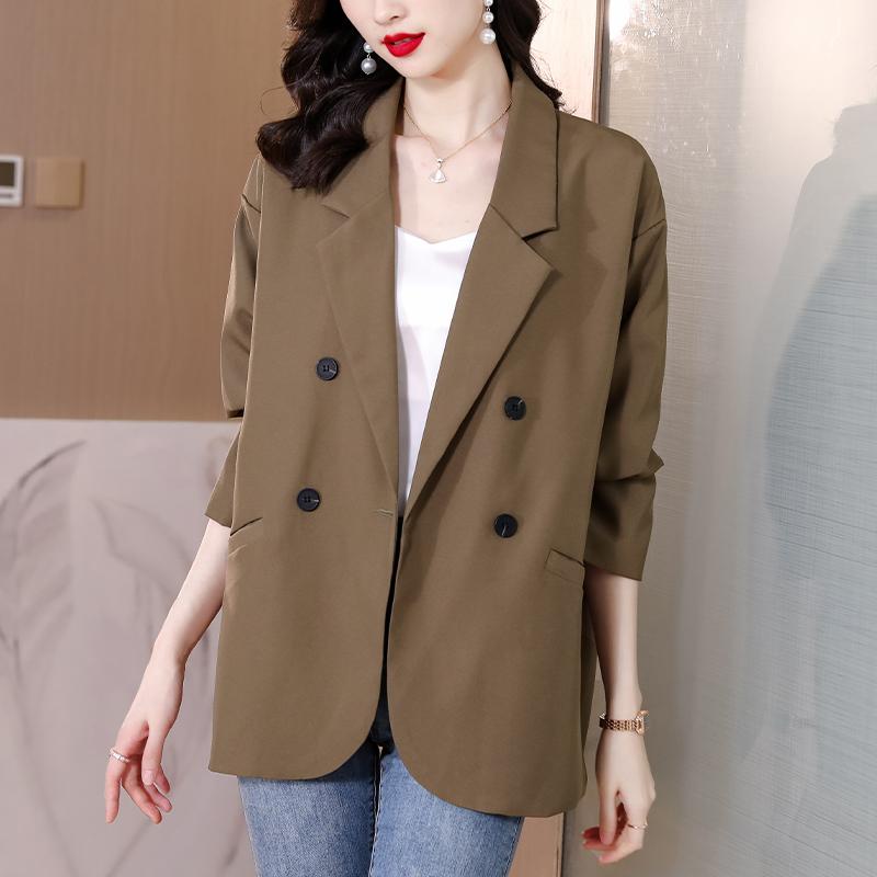 Female Spring and Fall Short Section British Style Design Sense of Niche Casual Net  Suit Plus Size