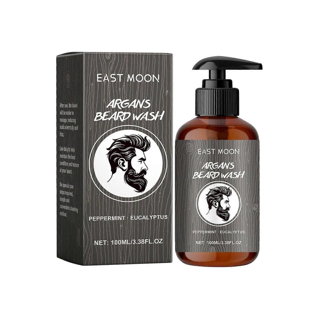 Revitalize Your Beard with Gentle Eucalyptus & Argan Oil Beard Care, Moisturizing & Softening ,100ml