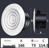 ABS Round Air Ventilation Duct: Indoor Fresh Air, White Exhaust Air Intake